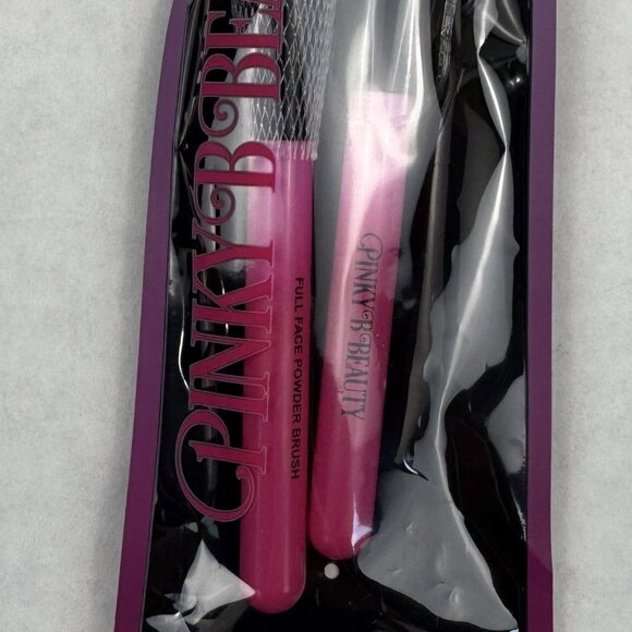 Pinky B Beauty Pretty In Pink 2-Piece Makeup Brush Set Powder Blush Contour NEW - Picture 5 of 6
